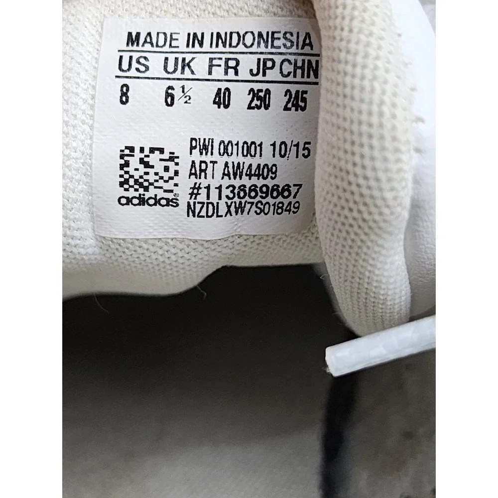 Adidas Neo Baseline White Black Leather Sneakers AW4409 Mens 8